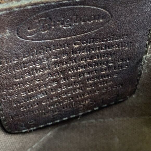 Brighton Dark Brown Crossbody Bag with Silver Detailing - Picture 10 of 15